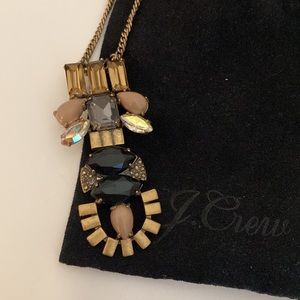 J. Crew Long Jewel Pendent Necklace